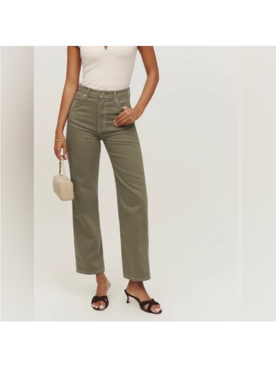 Reformation Denim - Reformation Cowboy High Rise Straight Jeans in Kalamata